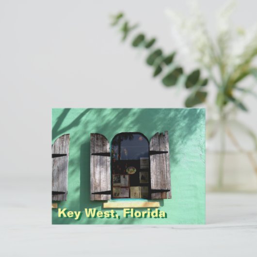 Key Lime Pie Key West Florida Window Carte postale (Debout devant)
