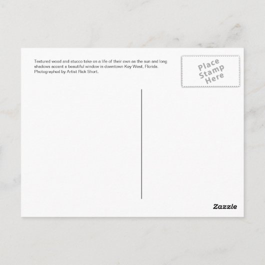 Key Lime Pie Key West Florida Window Carte postale (Dos)