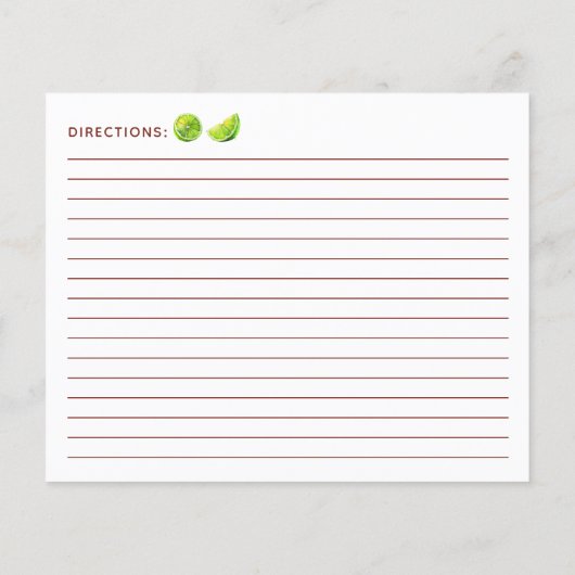 Key Lime Pie Recipe (Achterkant)