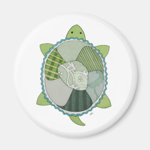 Key Limoen Turtle Magnet Magneet