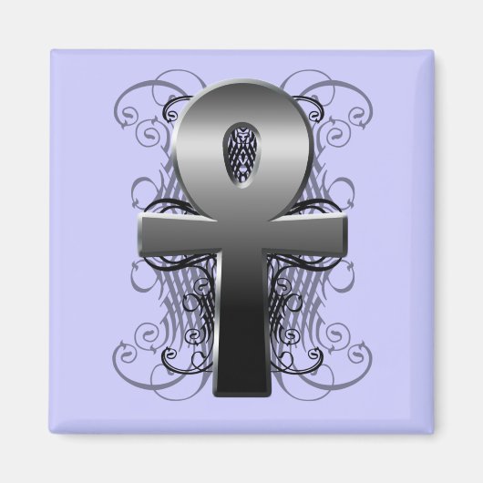 "Key of Life (Ankh)" dans Chrome Magnet (Devant)