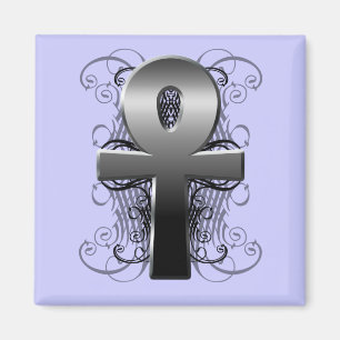 "Key of Life (Ankh)" in Chrome Magnet Magneet