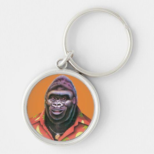"Key Ring Vain Gorilla-ontwerp" Sleutelhanger (Voorkant)