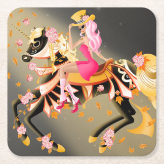 Key to Madness Square Coaster Vierkante Kartonnen Onderzetter