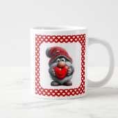 "Key to My Heart" Whimsical Gnome Extra Grote Beker (Rechts)
