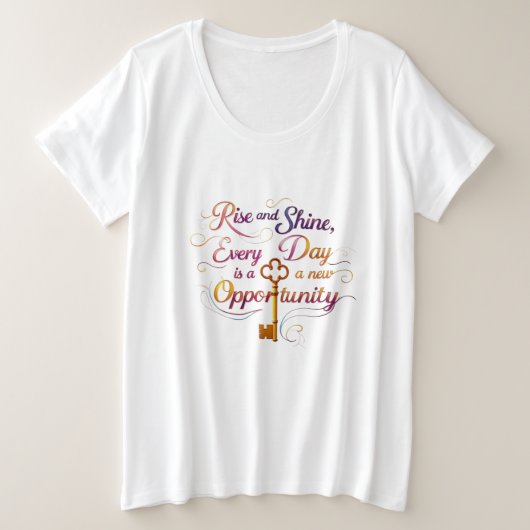 Key to New Opportunities Tee (Plus Size) (Design devant)