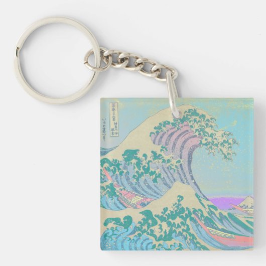 Key Wave Pastel Ring Sleutelhanger (voorkant)