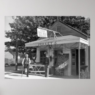 Key West Bait Shop, 1938 Poster