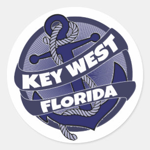 Key West Beach Florida anker stickers