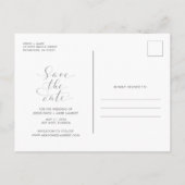 Key West Beach Weddenschap Foto opslaan Datum Aankondigingskaart (Achterkant)