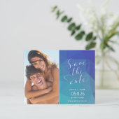 Key West Beach Weddenschap Foto opslaan Datum Aankondigingskaart (Staand voorkant)