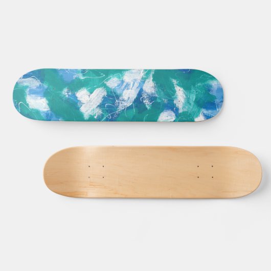 Key West Blue Half Pipe Skateboard (Horizontaal)
