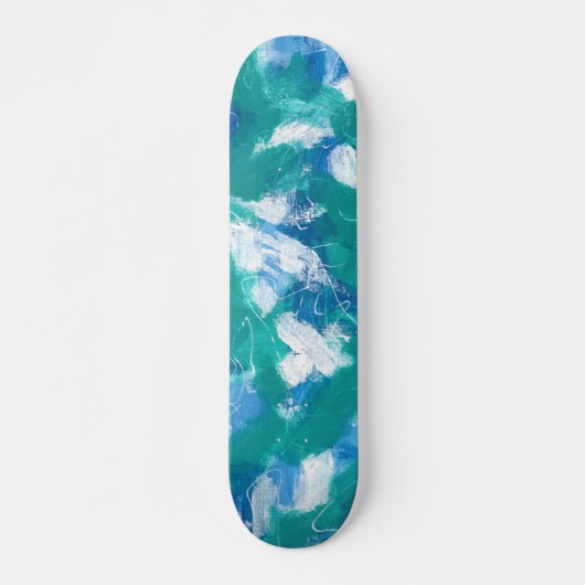 Key West Blue Half Pipe Skateboard (Voorkant)