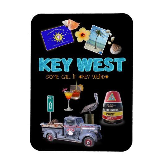 Key West Collage Magneet (Verticaal)
