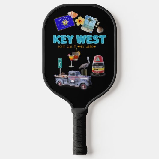 Key West Collage Pickleball Paddle (Voorkant)