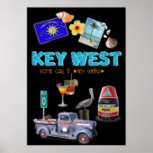 Key West Collage Poster (Voorkant)