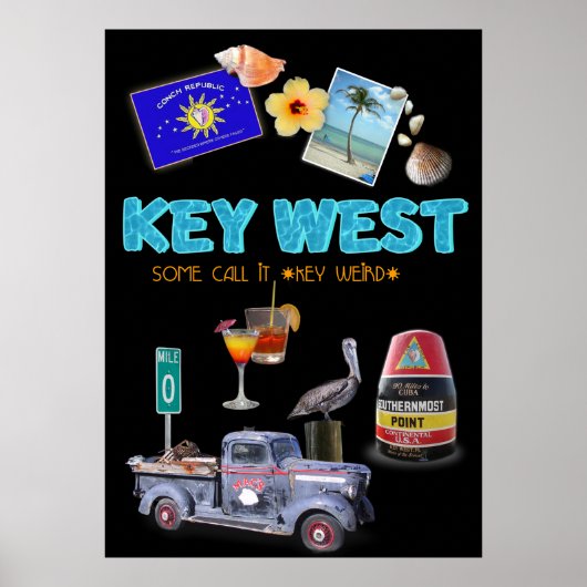 Key West Collage Poster (Voorkant)