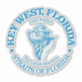 Key West (conch) Sticker (Voorkant)