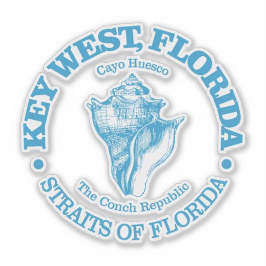 Key West (conch) Sticker (Voorkant)
