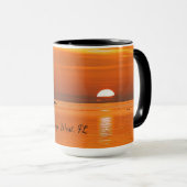 Key West, coucher de soleil de Floride, Mug (Devant droit)