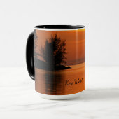 Key West, coucher de soleil de Floride, Mug (Devant gauche)