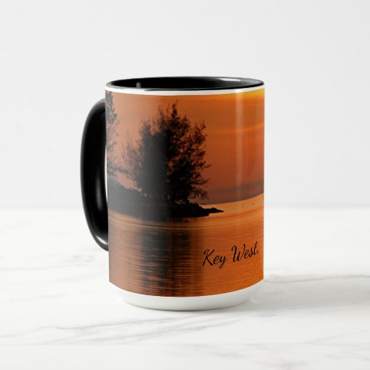 Key West, coucher de soleil de Floride, Mug (Devant gauche)