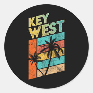 Key West familie vakantie shirt Florida  Ronde Sticker