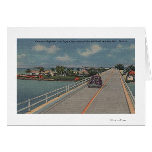 Key West, FL - Highway between Mainland & Keys (Voorkant Horizontaal)