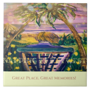 Key West, FL Memory Tip of Travel Tegeltje