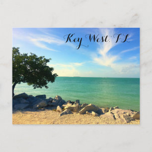 Key West, FL Rocky Shore Briefkaart
