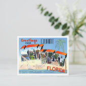 Key West, Florida  Big Letters Briefkaart (Staand voorkant)