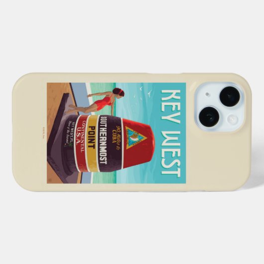 Key West | Florida Case-Mate iPhone Case (Achterkant (horizontaal))