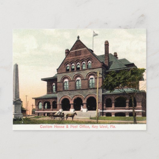 Key West Florida Custom House Briefkaart (Voorkant)