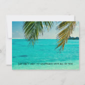 Key West, Florida Destination Wedding Save The Date (Achterkant)
