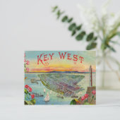 Key West Florida  Illustratie Briefkaart (Staand voorkant)