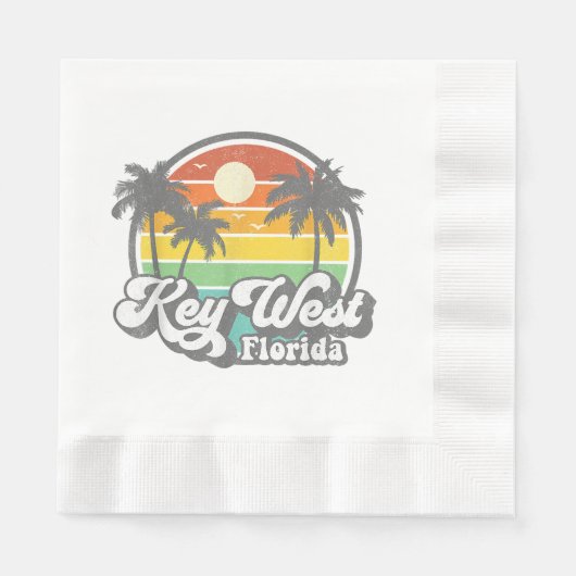  Key West Florida Keys Retro 70's strand Vac Servet (Voorkant)