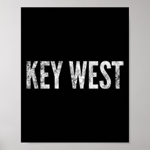 Key West Florida Keys Strand Zonsondergang Vissen Poster