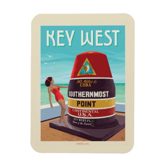 Key West | Florida Magneet (Verticaal)