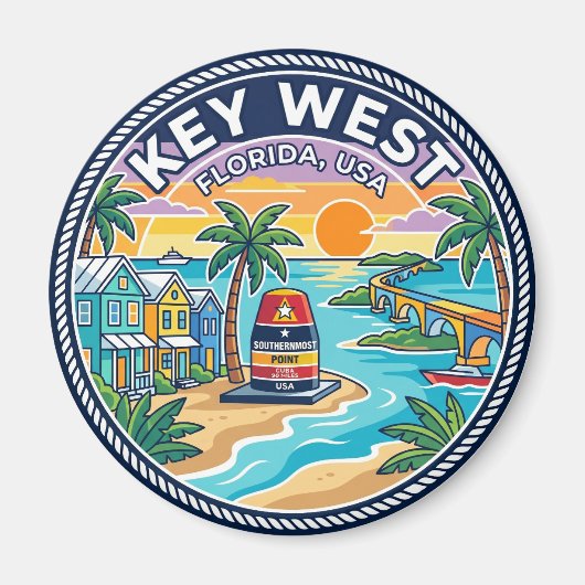 Key West Florida Magneet (Voorkant)