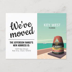 Key West Florida Mile Zero  We hebben ons verplaat Briefkaart