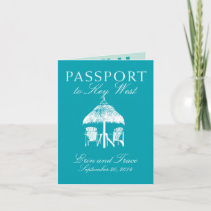 Key West Florida Passport Faire-part de mariage