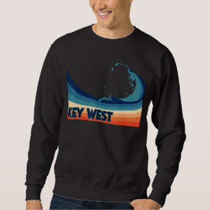 Key West Florida Retro Surf Sailing & Vissen Vaca Trui