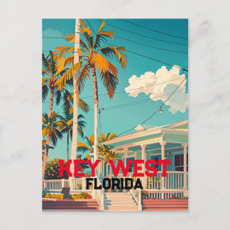 Key West Florida retro vintage Briefkaart