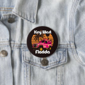 Key West Florida Ronde Button 7,6 Cm (In situ)