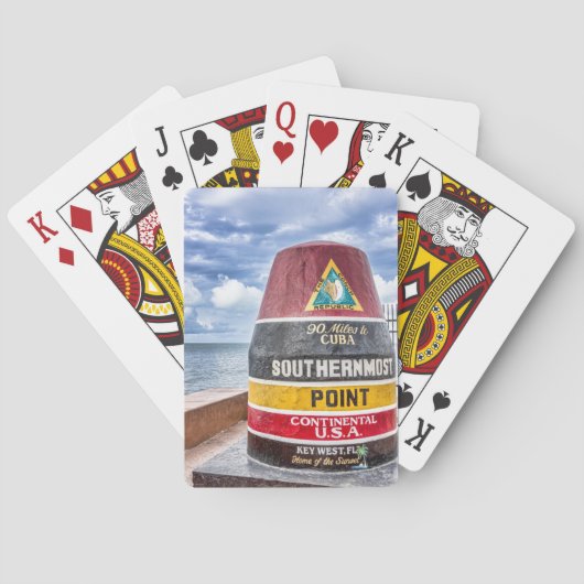 Key West Florida-spelkaarten Speelkaarten (Achterkant)