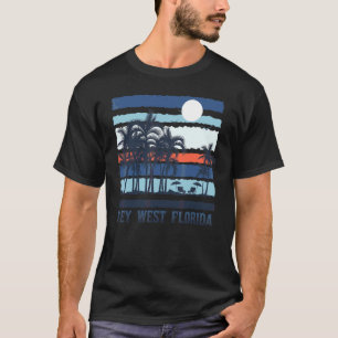 Key West Florida Summer Travel 80 s Beach S T-shirt
