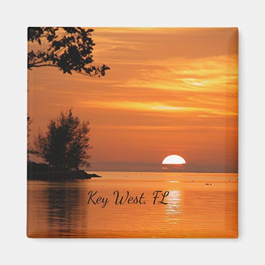 Key West, Florida sunset Magnet Magneet (Voorkant)