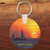 Key West, Florida Sunset Sleutelhanger (Voorkant)