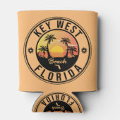 key west Florida Sunset Vacation Souvenirs Blikjeskoeler (Achterkant)
