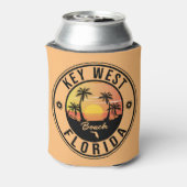 key west Florida Sunset Vacation Souvenirs Blikjeskoeler (Blikje Achterkant)
